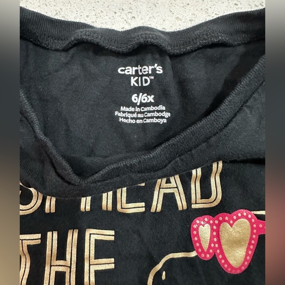 đCarterâs: Girls Short Sleeve Shirt- Size 6/6Xđ - Picture 3 of 4